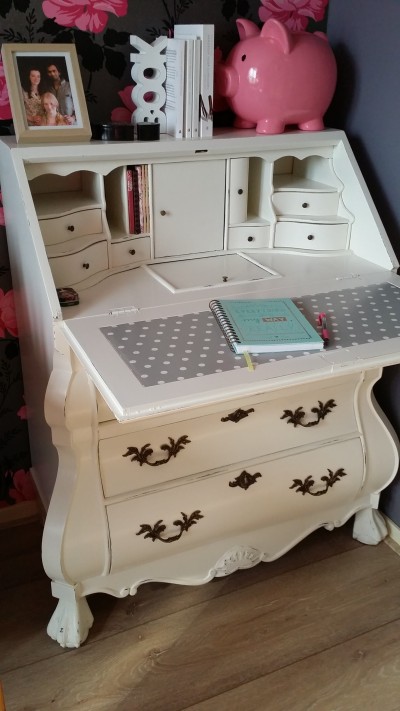 Tanya's 101 ~ Refurbishing - A Fairytale Desk | How to refurbish a secretary desk and make it your dream desk
